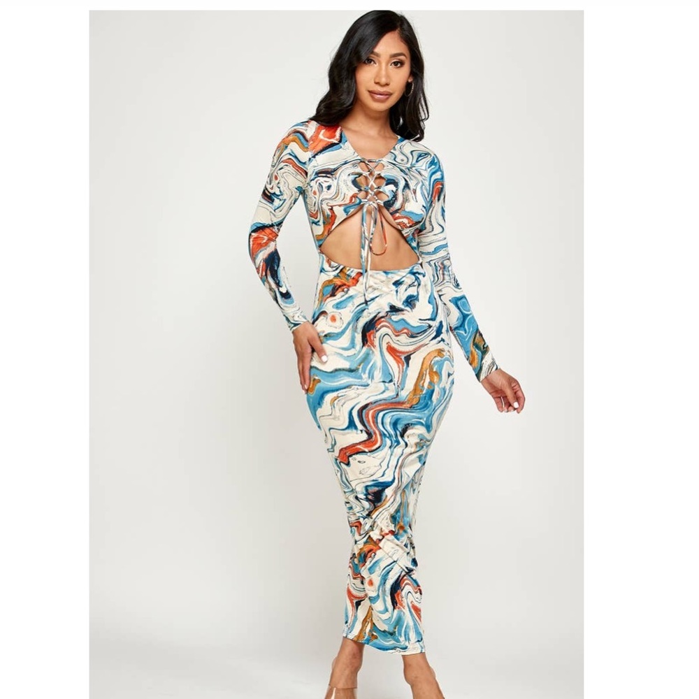 Chris Cross Long Maxi dress